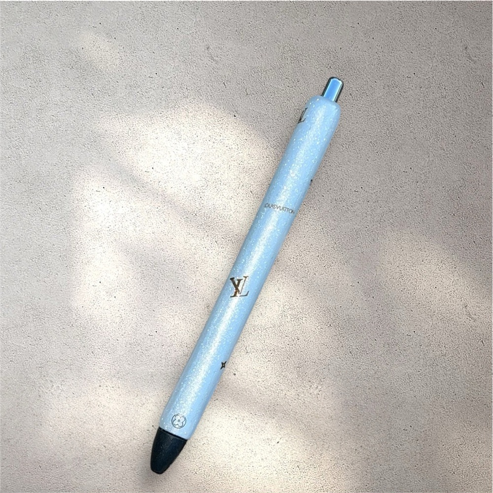 Custom Pen Black Ink Paper Mate InkJoy White & Brown